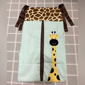 Lambs & Ivy Peek A Boo Jungle Cute Giraffe Diaper Stacker Hanging Storage